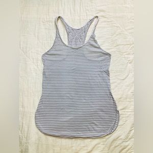 Lululemon What the Sport Singlet Racerback Tank Top White Silver Fox